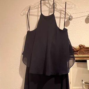 BILL LEVKOFF SAMPLE dress. NAVY